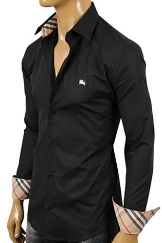 button up burberry shirt men|designer shirt Burberry for men.